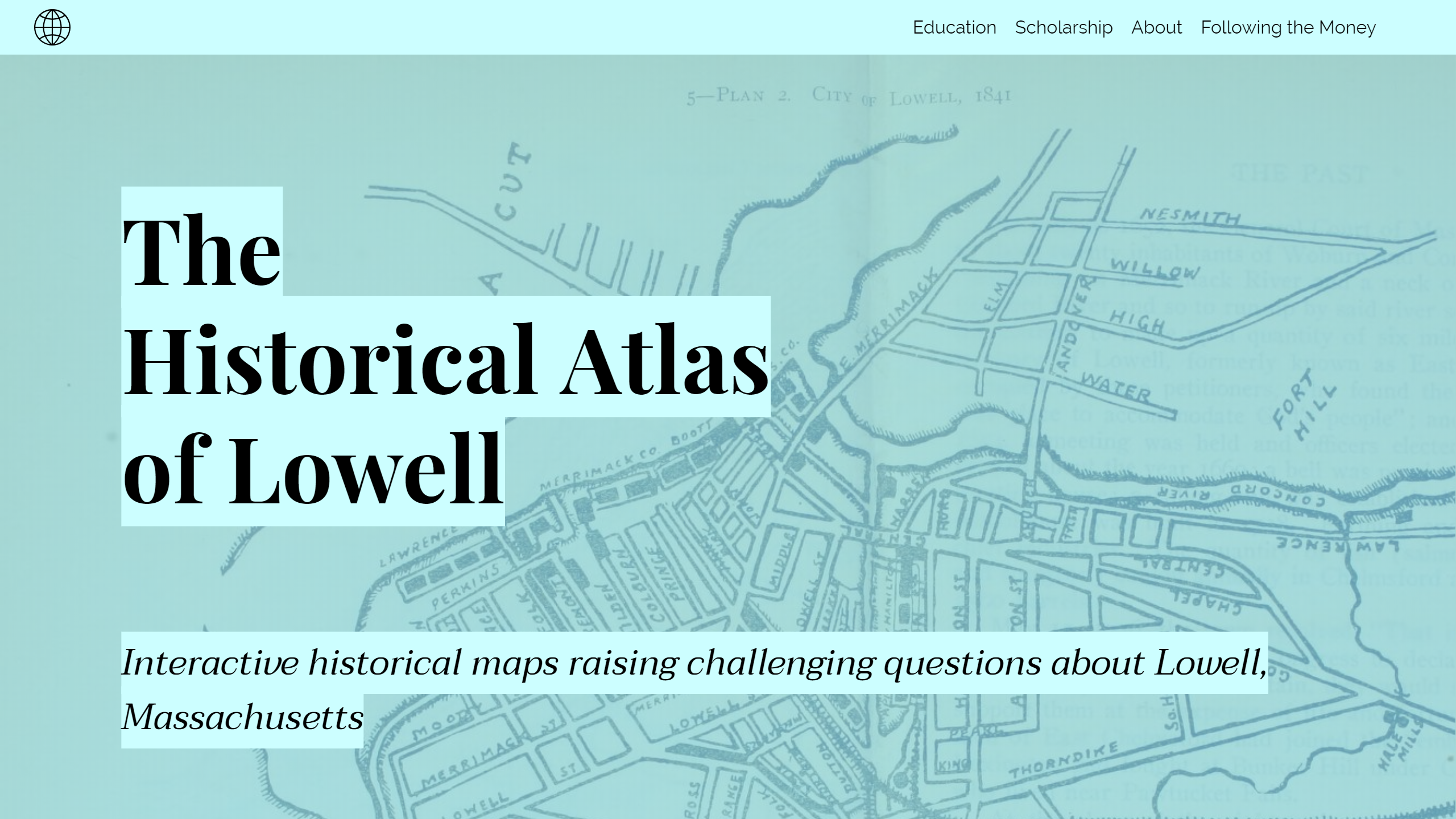 Mapping Lowell homepage