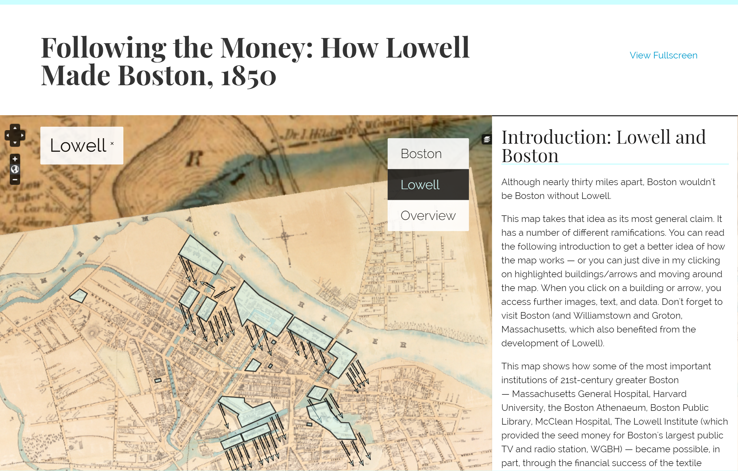 Mapping Lowell exhibit