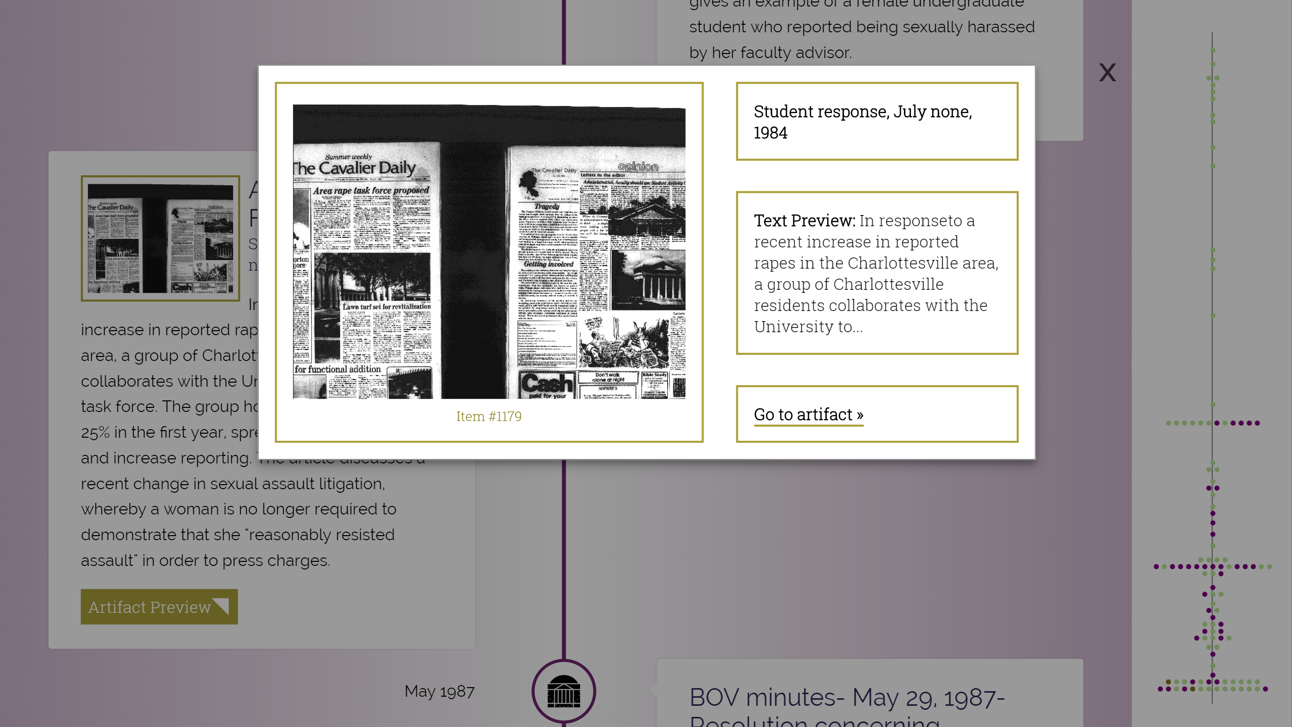 TBTA administrative timeline - item focus